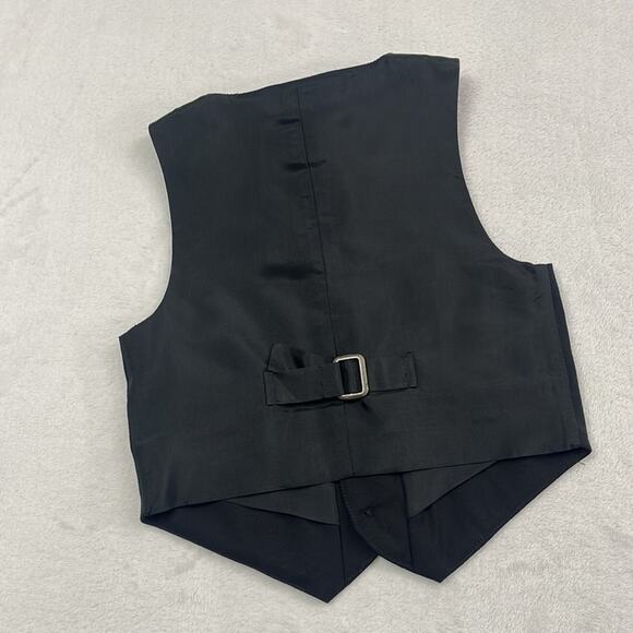 NWT Janie & Jack Special Occasion 18-24 mos 100% Wool Black Vest - Picture 8 of 12